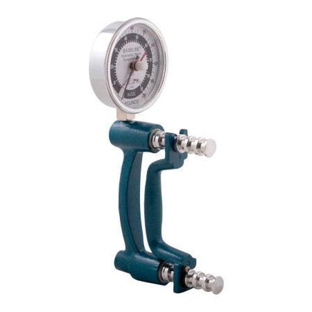 Fabrication Enterprises Baseline HiRes Hydraulic Hand Dynamometer, 200 lb. Capacity, Blue 12-0243
